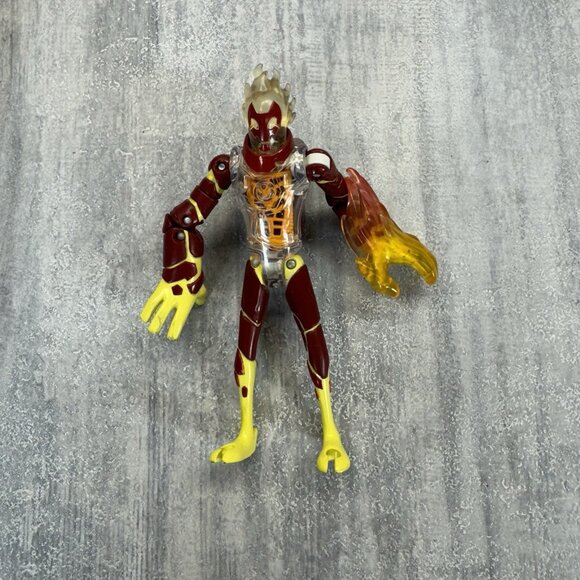 BANDAI Ben 10 Heatblast Action Figure Light Up Body Cartoon Network RARE - Picture 1 of 4